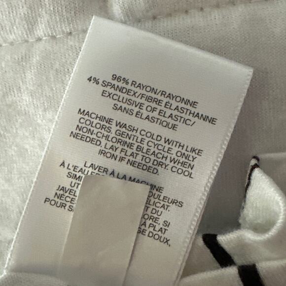 EXPRESS Womens Dress Large High Low Black White Stripe Ruffle Cutout Summer Chic - Picture 7 of 11